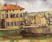 Paul Cezanne House and Farm at jas de Bouffan oil on canvas